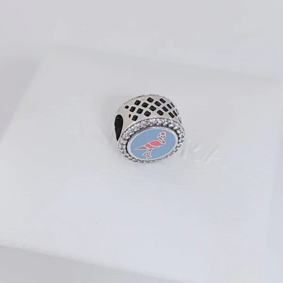 Pandora Miami Exclusive Charm Bead Button S925 Sterling Silver Pendant with box - Picture 6 of 12